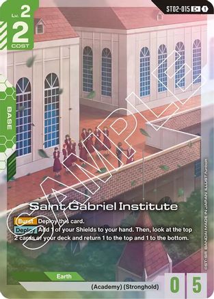 Saint Gabriel Institute (C+) (ST02-015) Holofoil - Starter Deck 02: Wings of Advance