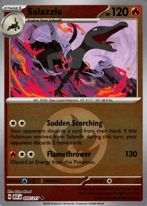Salazzle (Energy Symbol Pattern) (35) Reverse Holofoil - Ascended Heroes
