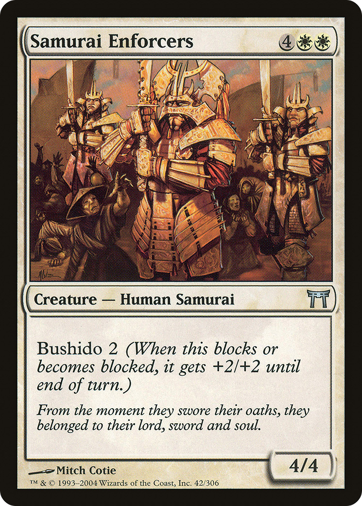 Samurai Enforcers (042) Foil - Champions of Kamigawa