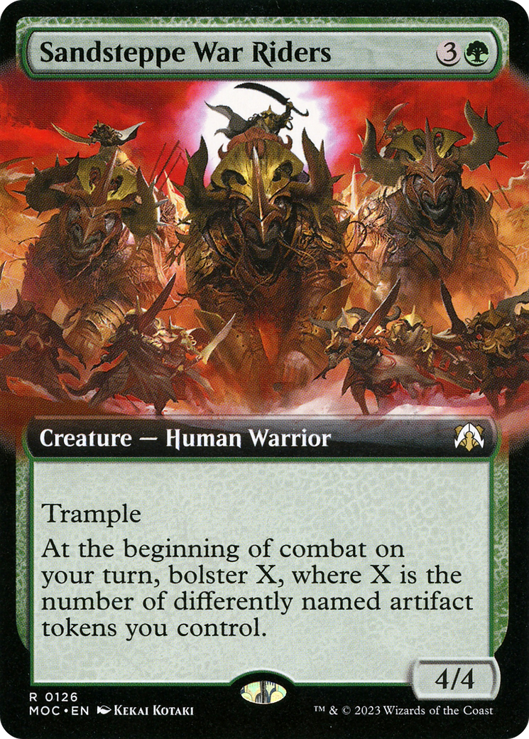 Sandsteppe War Riders (Extended Art) (126) - March of the Machine Commander Foil