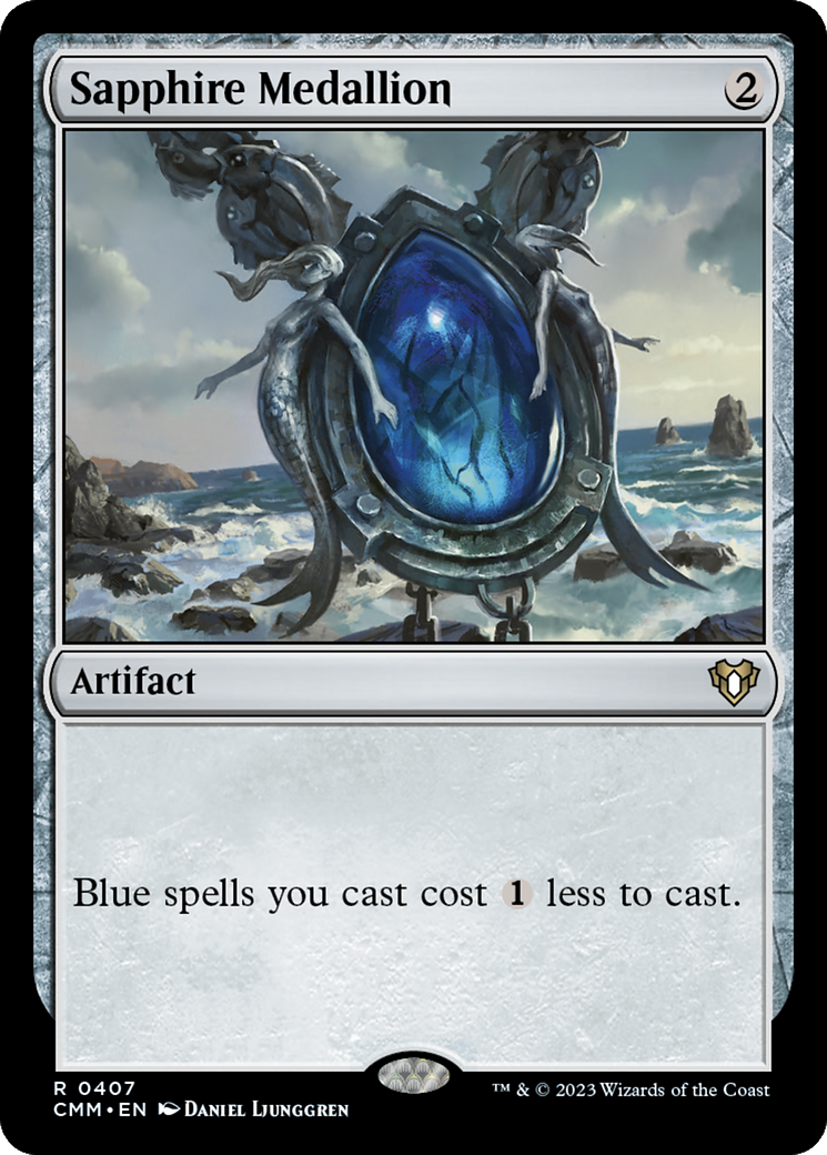 Sapphire Medallion (407) Foil - Commander Masters
