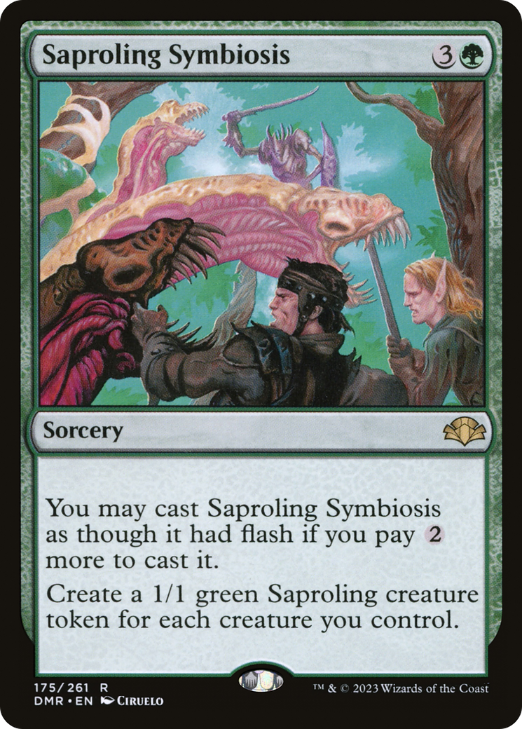 Saproling Symbiosis (175) - Dominaria Remastered Foil