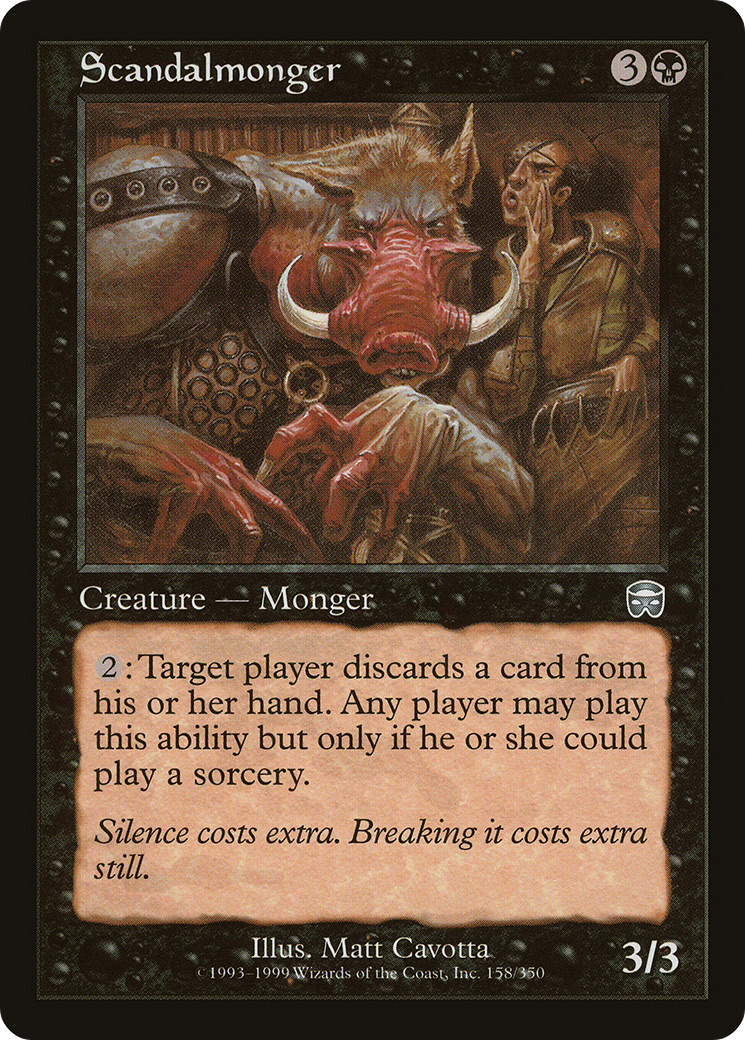 Scandalmonger (158) - Mercadian Masques
