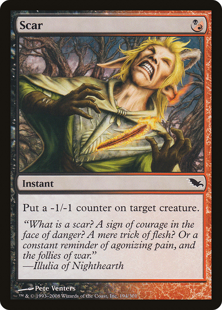 Scar (194) Foil - Shadowmoor
