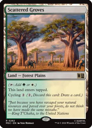 Scattered Groves (262) Surge Foil - Commander: Marvel Super Heroes