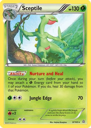 Sceptile (8) Reverse Holofoil - Primal Clash
