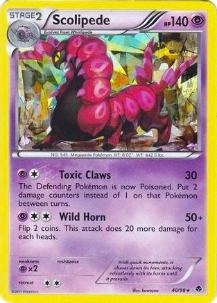 Scolipede (Deck Exclusives) (40) Holofoil - Emerging Powers