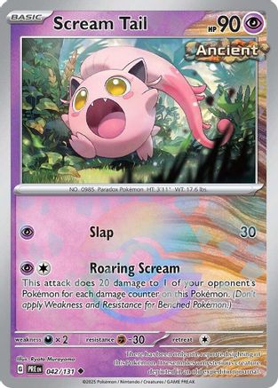 Scream Tail (Poke Ball Pattern) (42) Reverse Holofoil - Prismatic Evolutions
