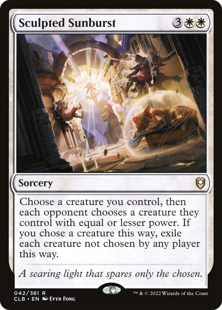Sculpted Sunburst (042) - Commander Legends: Battle for Baldur's Gate Foil