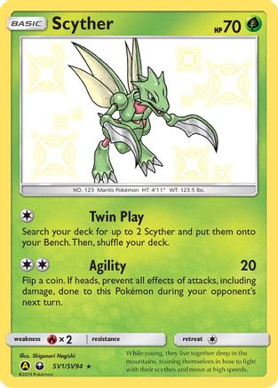 Scyther (SV1) (Shiny Vault) Holofoil - Hidden Fates