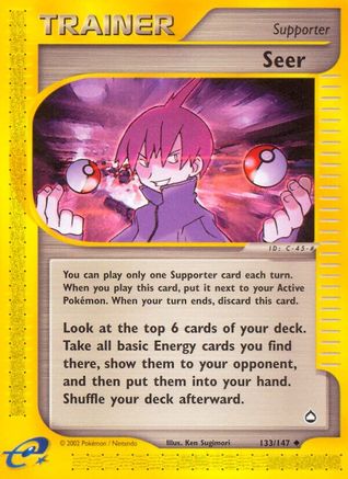 Seer (133) Reverse Holofoil - Aquapolis