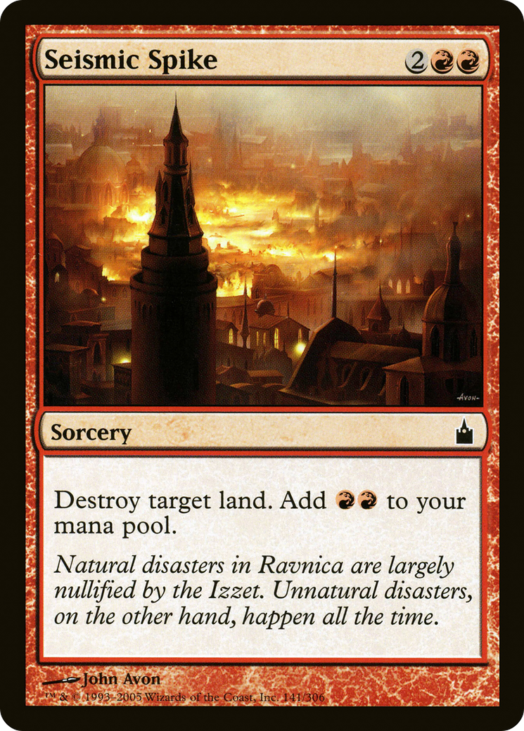 Seismic Spike (141) Foil - Ravnica: City of Guilds