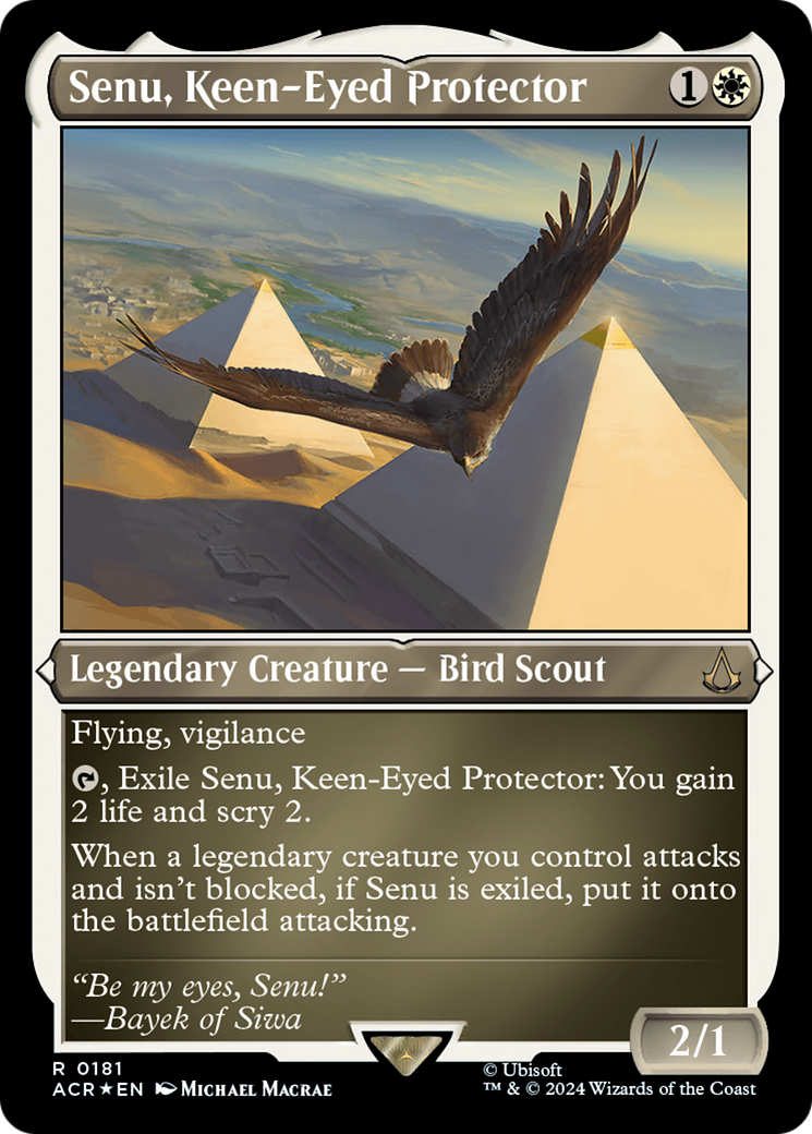 Senu, Keen-Eyed Protector (181) Etched Foil - Assassin's Creed