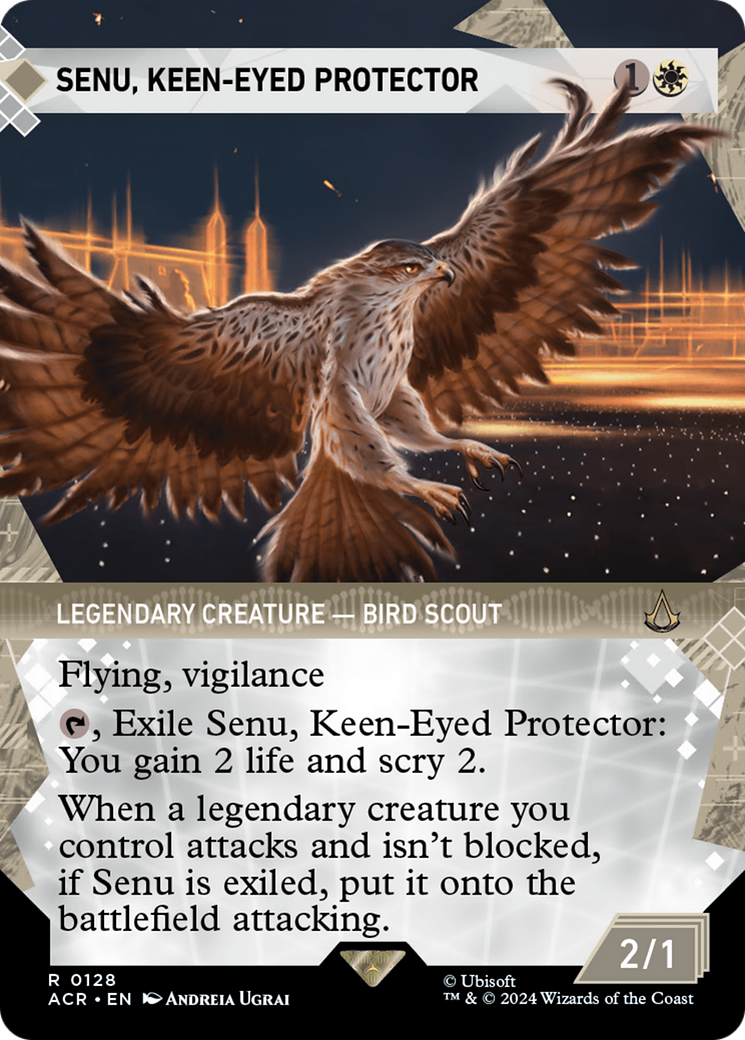 Senu, Keen-Eyed Protector (Showcase) (128) Foil - Assassin's Creed