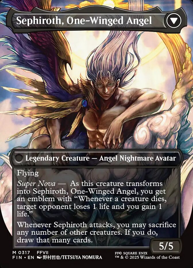 Sephiroth, Fabled SOLDIER // Sephiroth, One-Winged Angel (Borderless) (317) - FINAL FANTASY