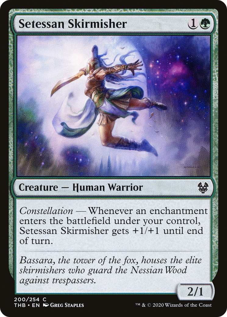 Setessan Skirmisher (200) - Theros Beyond Death Foil