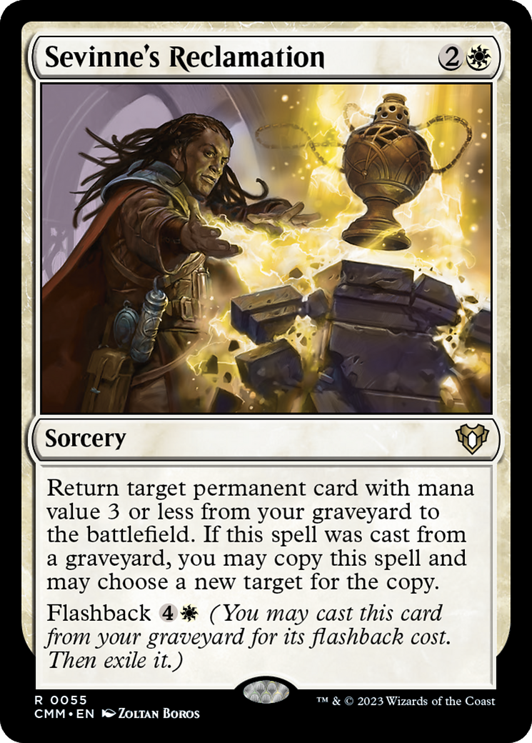 Sevinne's Reclamation (055) Foil - Commander Masters