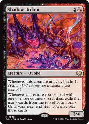 Shadow Urchin (Promo Pack) (242) - Lorwyn Eclipsed