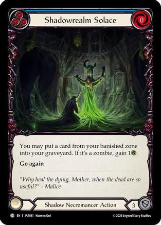 Shadowrealm Solace (IAR081) Rainbow Foil - Usurp the Shadow Throne