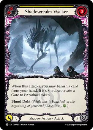 Shadowrealm Walker (Yellow) (IAR201) Rainbow Foil - Usurp the Shadow Throne