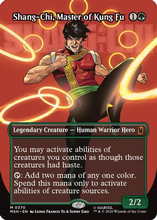Shang-Chi, Master of Kung Fu (Borderless Logo) (370) Foil - Marvel Super Heroes
