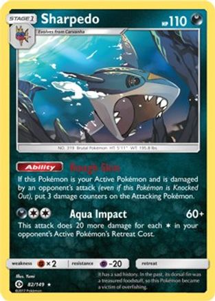 Sharpedo (Cosmos Holo) (82) Holofoil - Blister Exclusives