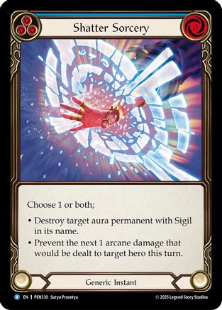 Shatter Sorcery (Blue) (PEN330) Rainbow Foil - Compendium of Rathe