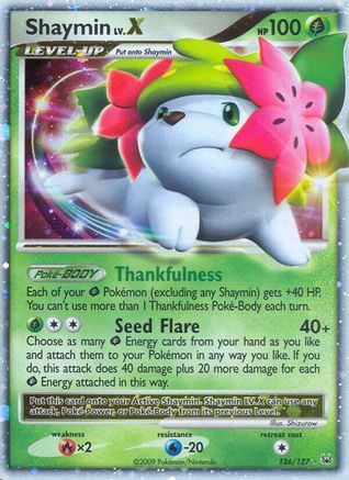 Shaymin Lv.X (Land Forme) (126) Holofoil - Platinum