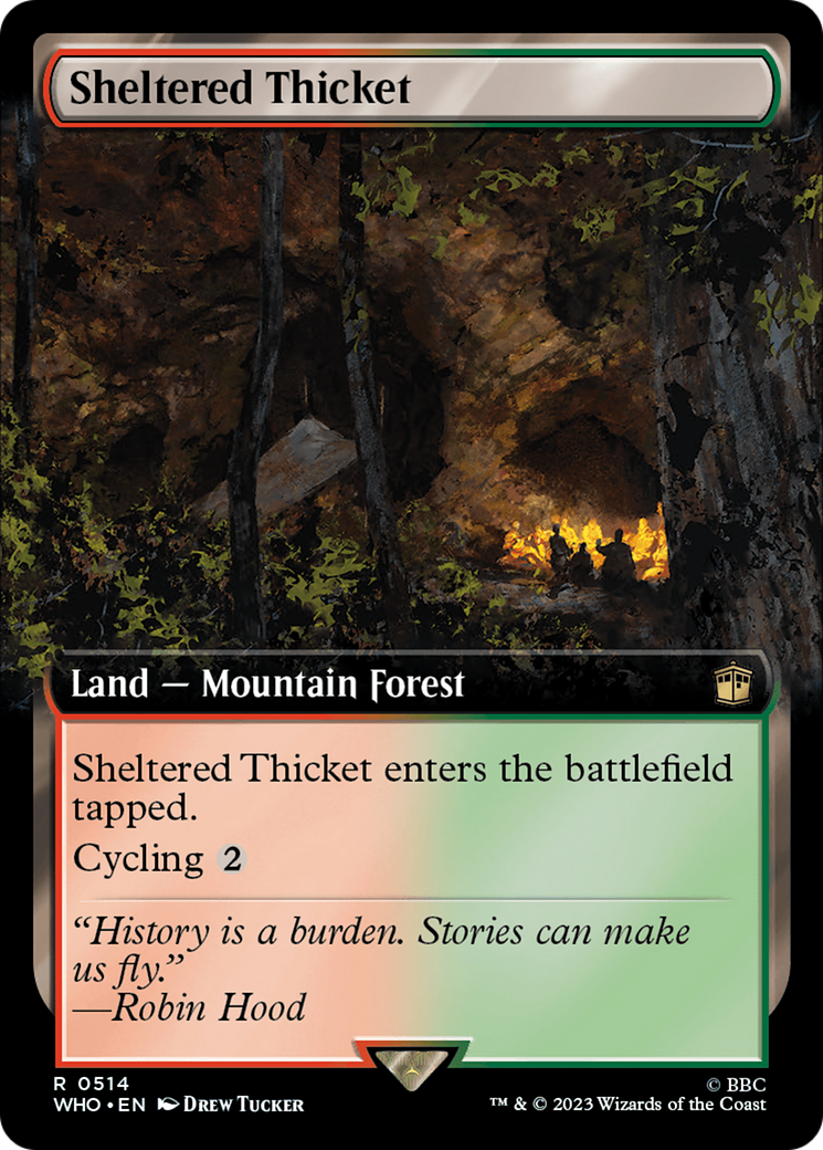 Sheltered Thicket (Extended Art) (514) Foil - Doctor Who