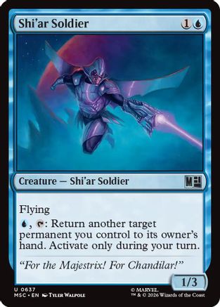 Shi'ar Soldier (637) Foil - Commander: Marvel Super Heroes