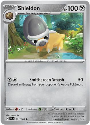 Shieldon (61) Reverse Holofoil - Pitch Black