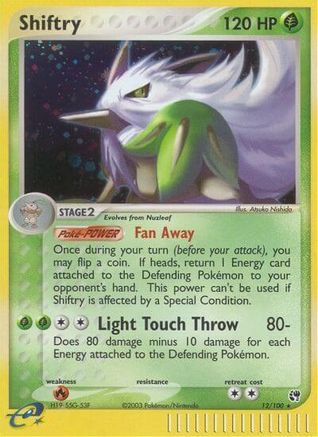 Shiftry (12) Reverse Holofoil - Sandstorm