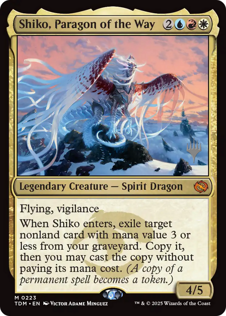 Shiko, Paragon of the Way (Promo Pack) (223) Foil - Tarkir: Dragonstorm