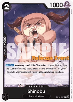 Shinobu (OP16-087) Release Event Cards