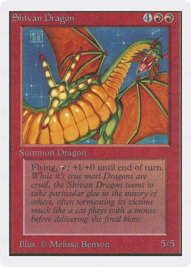 Shivan Dragon (175) - Unlimited Edition