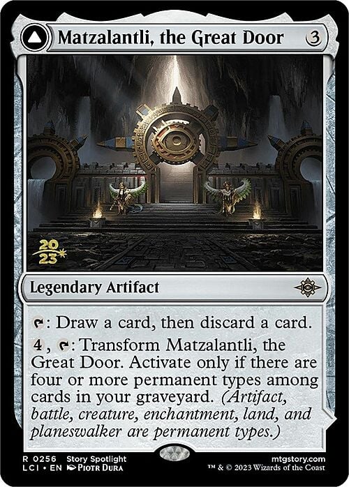 Matzalantli, the Great Door // The Core (Prerelease) (256s) Foil - The Lost Caverns of Ixalan