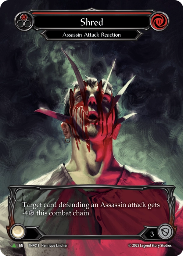 Shred (Red) (Marvel) (TNP013) Cold Foil - Flesh and Blood: Promo Cards