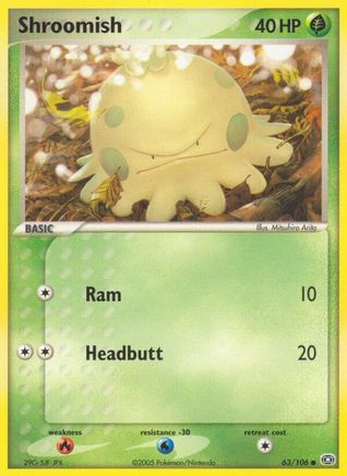 Shroomish (63) Reverse Holofoil - Emerald