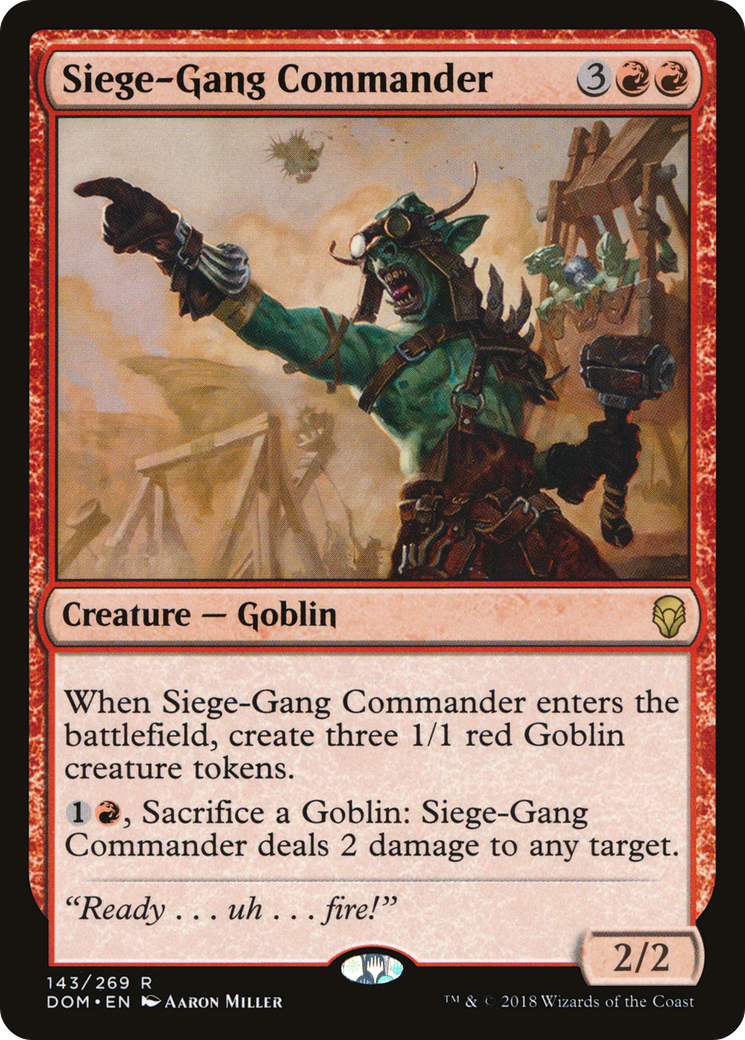 Siege-Gang Commander (143) - Dominaria Foil