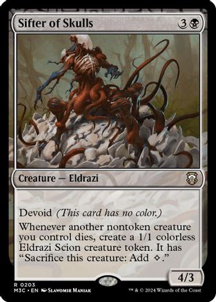 Sifter of Skulls (203) Ripple Foil - Commander: Modern Horizons 3