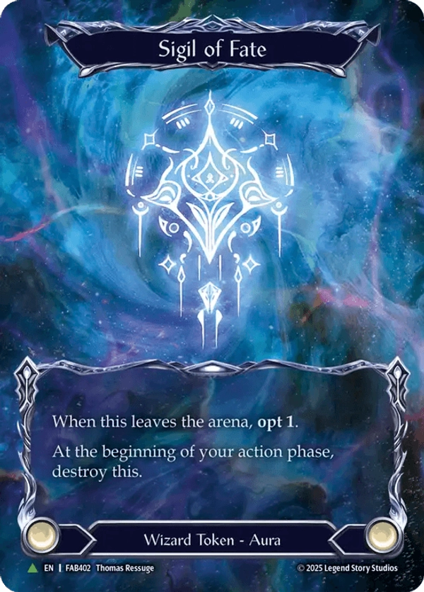 Sigil Of Fate (FAB403) Cold Foil - FaB Promos