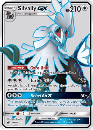 Silvally GX (Full Art) (108) Holofoil - Crimson Invasion