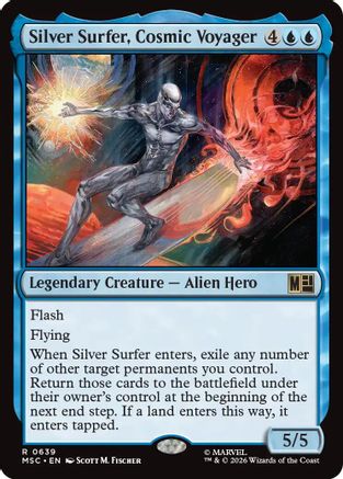 Silver Surfer, Cosmic Voyager (639) - Commander: Marvel Super Heroes