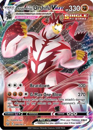Single Strike Urshifu VMAX (86) Holofoil - Battle Styles
