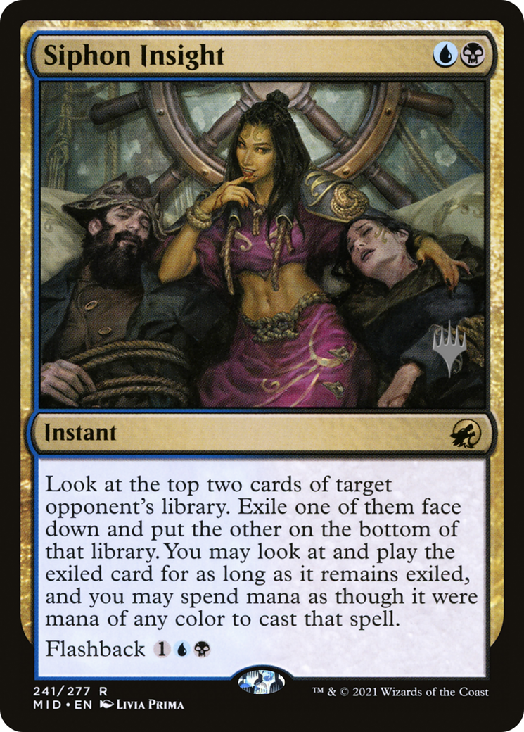 Siphon Insight (241) - Innistrad: Midnight Hunt Promos Foil