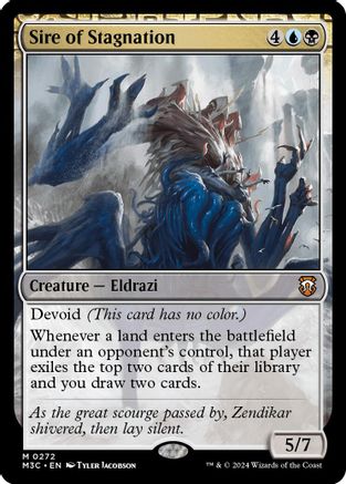 Sire of Stagnation (272) Ripple Foil - Commander: Modern Horizons 3