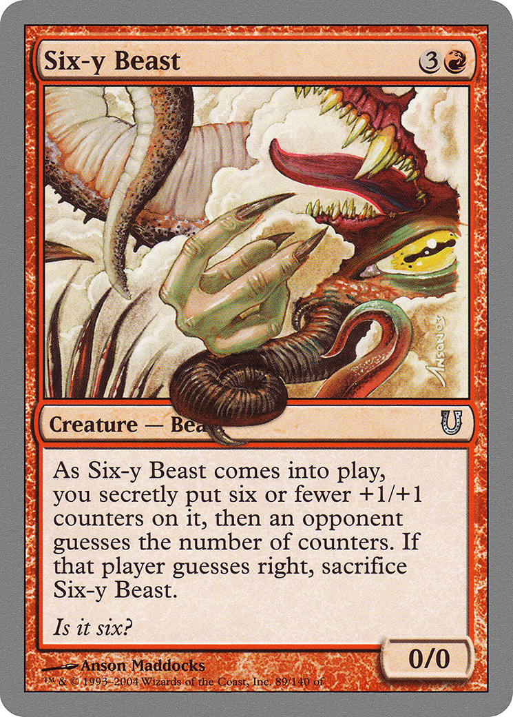 Six-y Beast (089) Foil - Unhinged