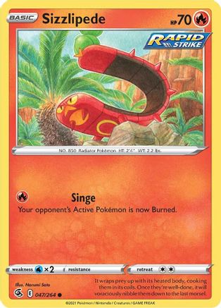Sizzlipede (47) - Fusion Strike