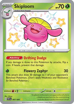 Skiploom (97) Holofoil - Paldean Fates