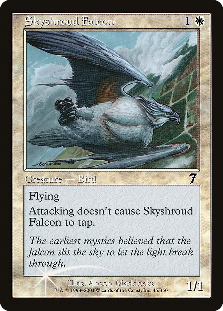 Skyshroud Falcon (045) Foil - Seventh Edition